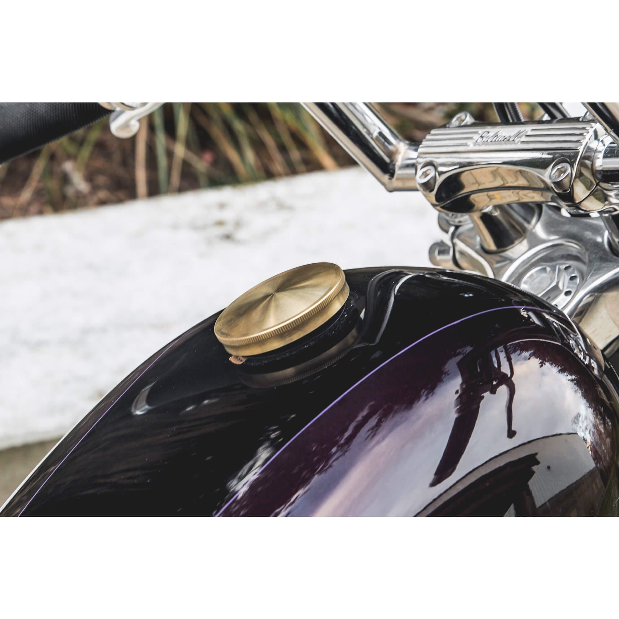 Fuel Door Custom Harley Gas Caps Black CNC Fuel Filler Door Gas