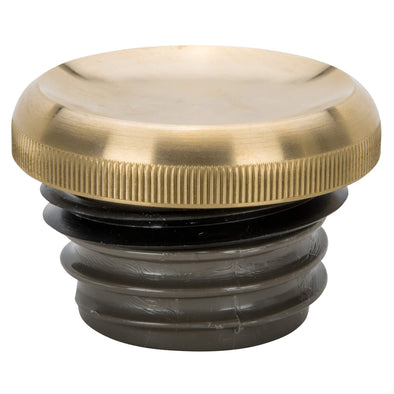 Dished Screw-In Gas Cap for Harley-Davidson 1996 & later - Brass
