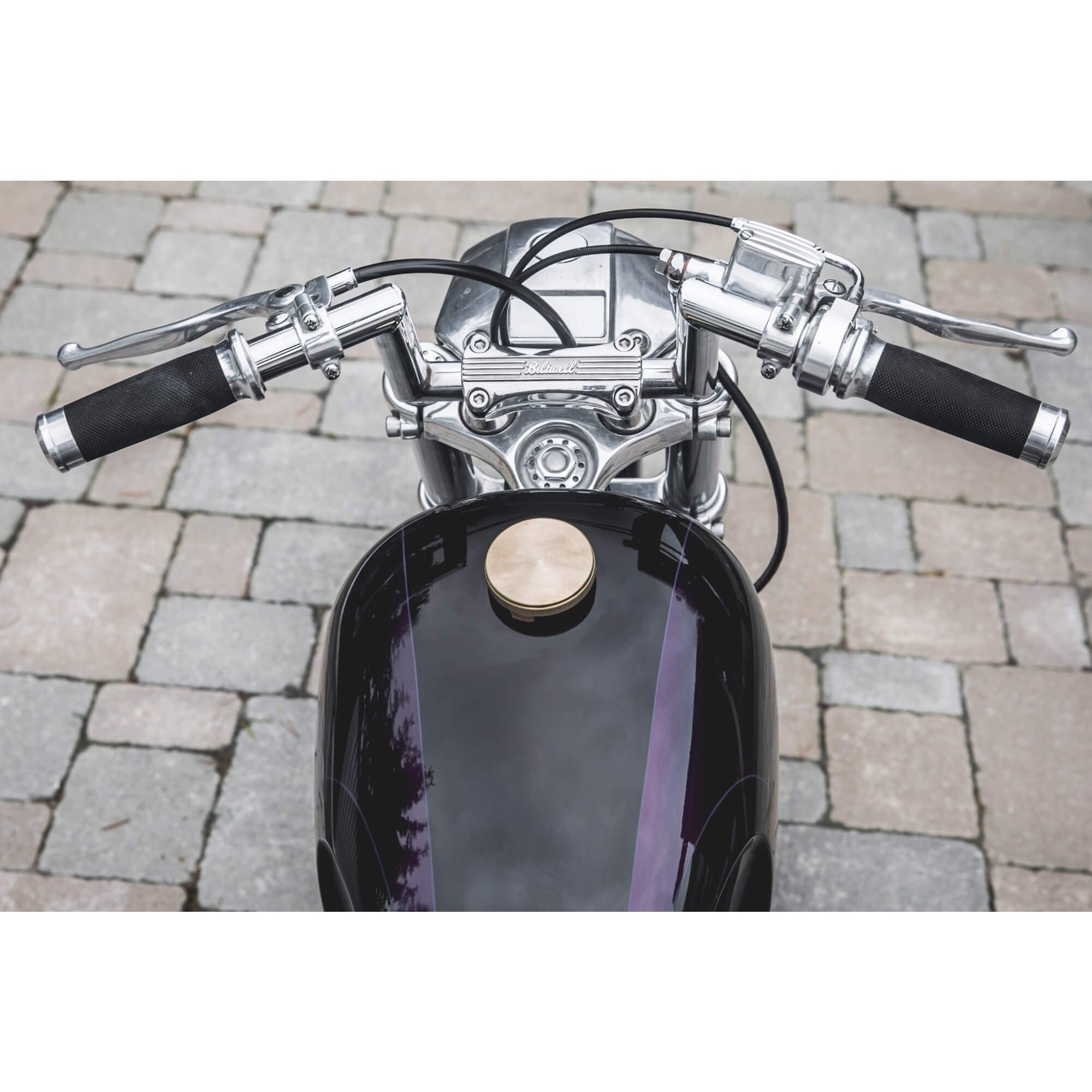 Motorfiets Skull 1 mechanische handgrepen geschikt voor Harley