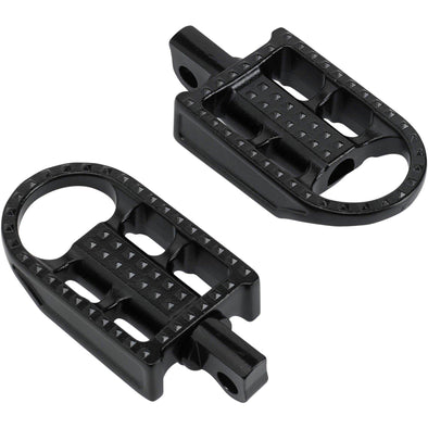 Mushman Foot Pegs- H-D - Cast Black Stainless