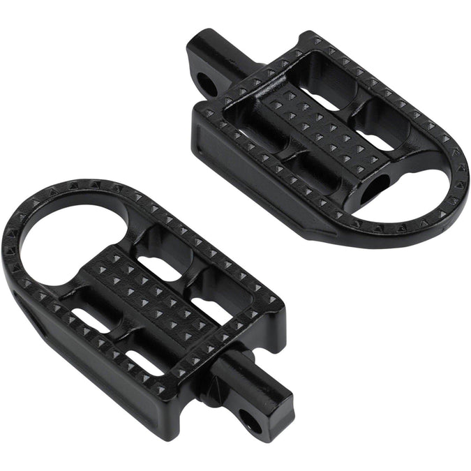 Mushman Foot Pegs- H-D - Cast Black Stainless