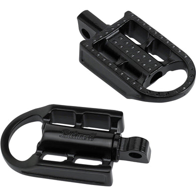 Mushman Foot Pegs- H-D - Cast Black Stainless