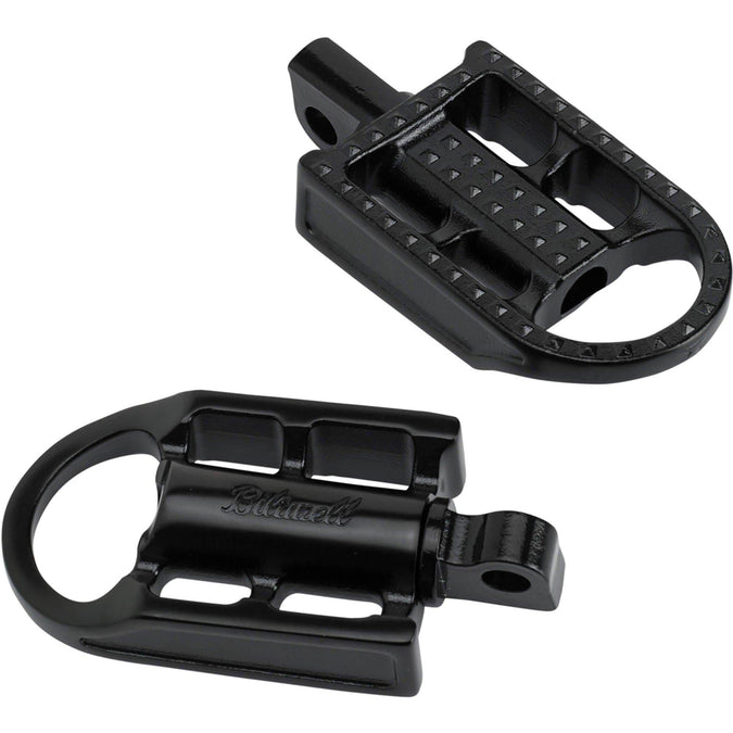 Mushman Foot Pegs- H-D - Cast Black Stainless