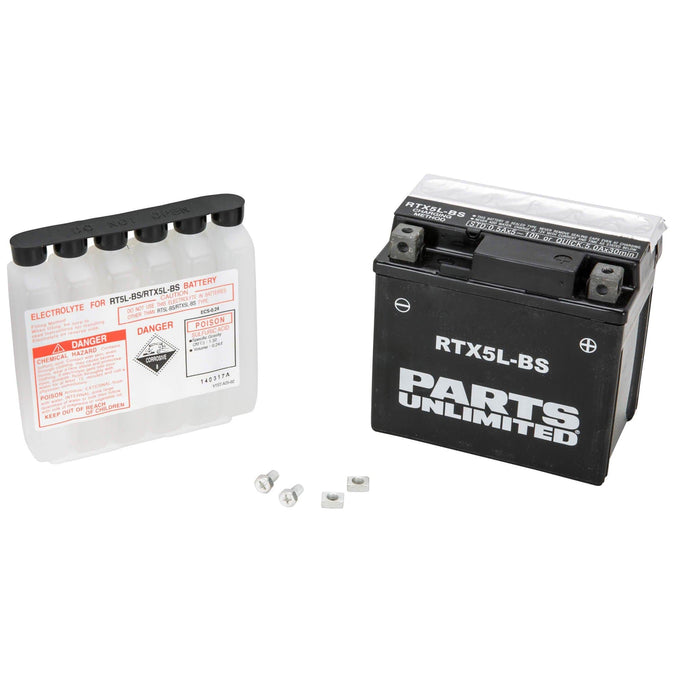 AGM RTX5L-BS Maintenance Free Battery - For Kick Start Motorcycles