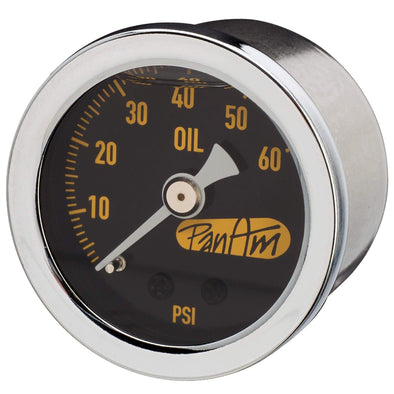 Oil Pressure Gauge 0-60 psi - Chrome