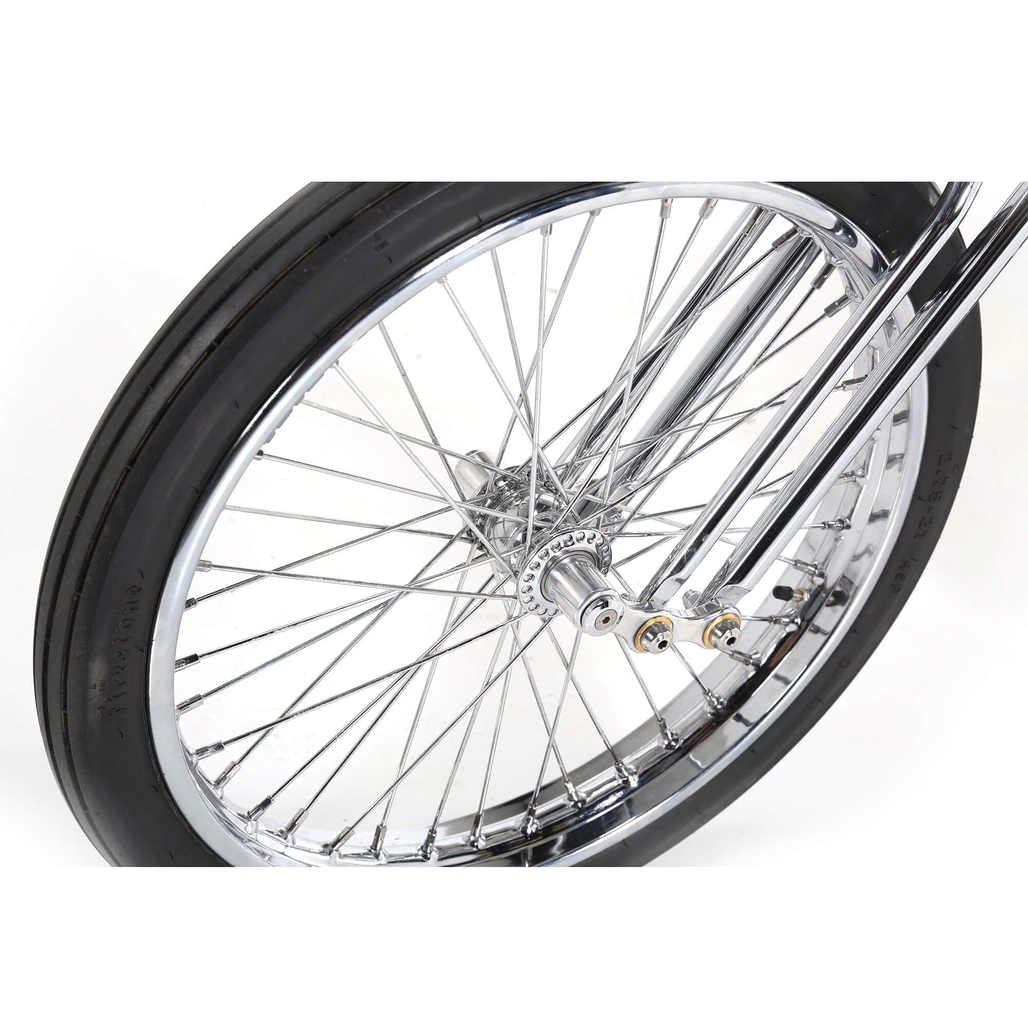 Houston Chopper Rims V-Twin Manufacturing Complete 21 inch Spool Hub Chopper Wheel - 3/4 ...