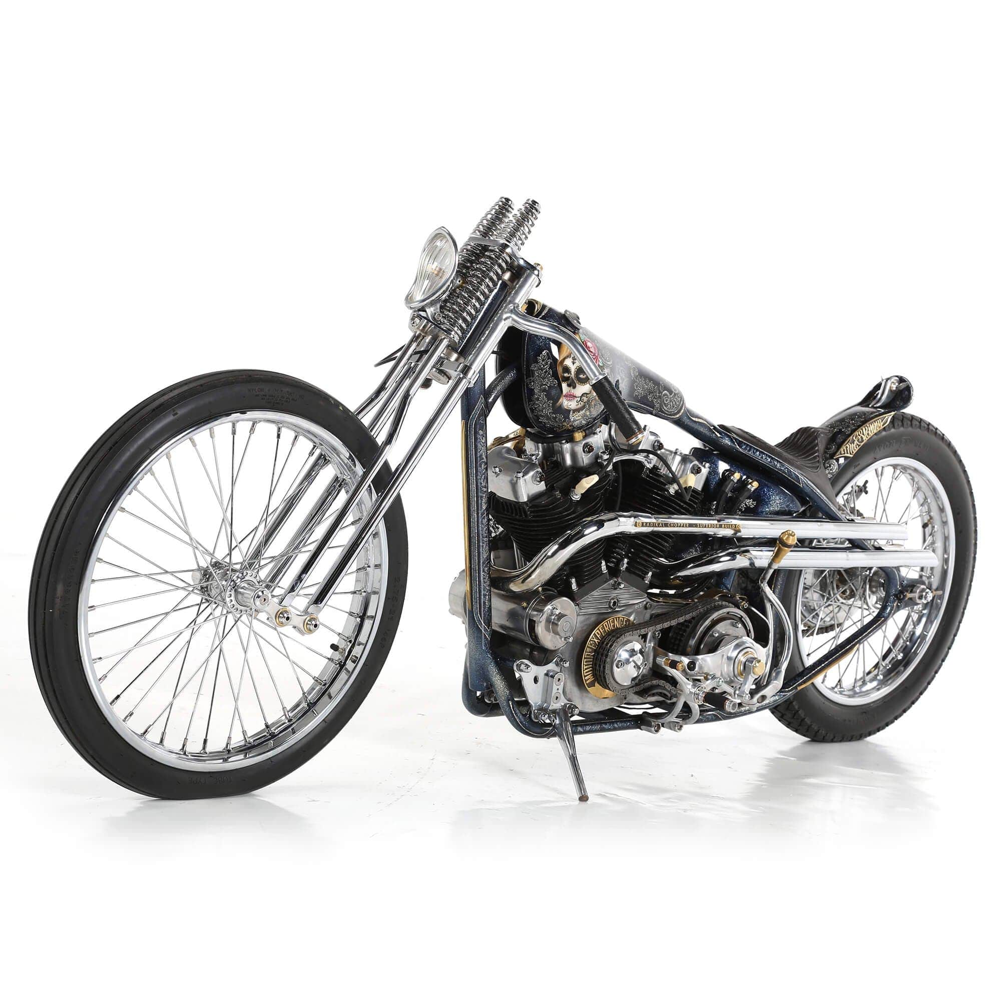 V-Twin Manufacturing Complete 21 inch Spool Hub Chopper Wheel - 3/4 ...