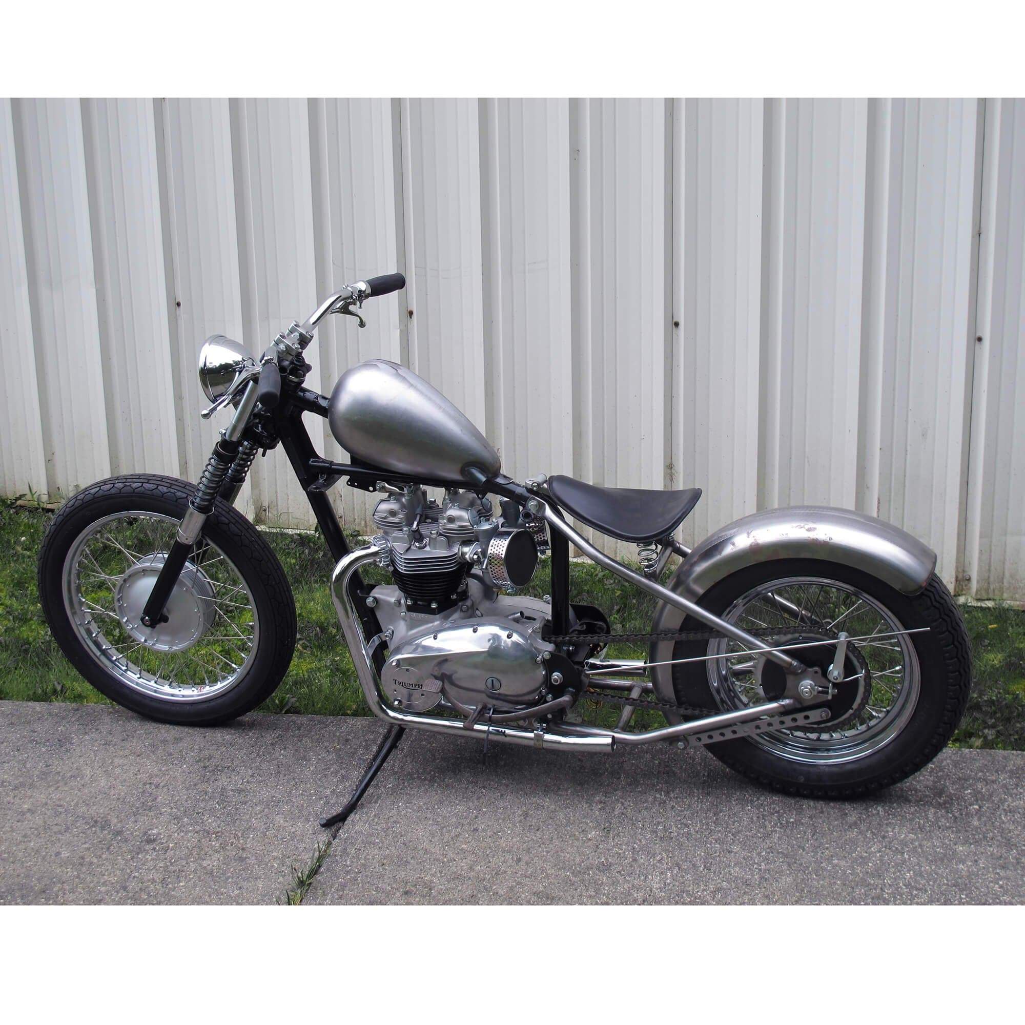 Lowbrow Customs Ovate Axed Gas Tank - Super Narrow - 1.6 gallon