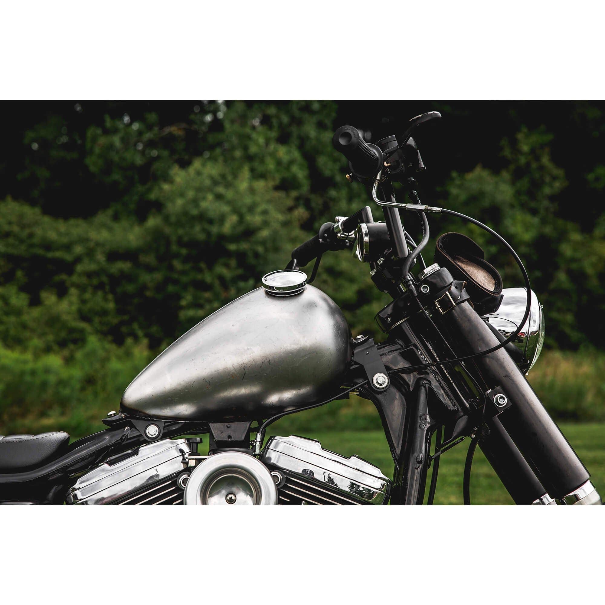 Lowbrow Customs Ovate Axed Gas Tank - Super Narrow - 1.6 gallon
