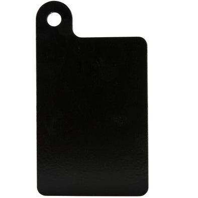 Motorcycle Inspection Sticker Mounting Plate 4.25 x 3 inches - Black Aluminum