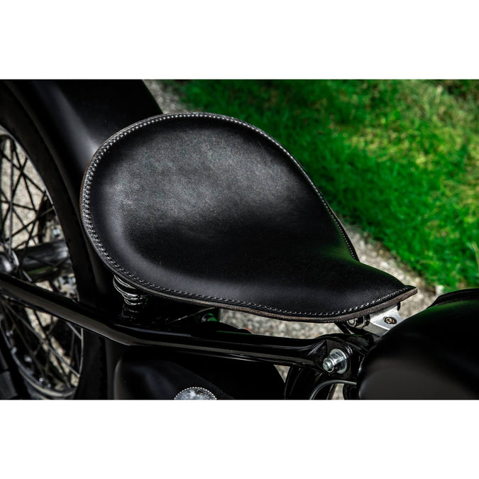 Black Steel Solo Seat Hinge / Pivot Bracket - 1963-70 Triumph