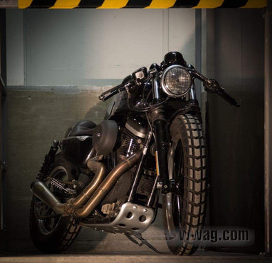 Baja Skid Plate for 2004 & Up Harley-Davidson Sportsters - Black