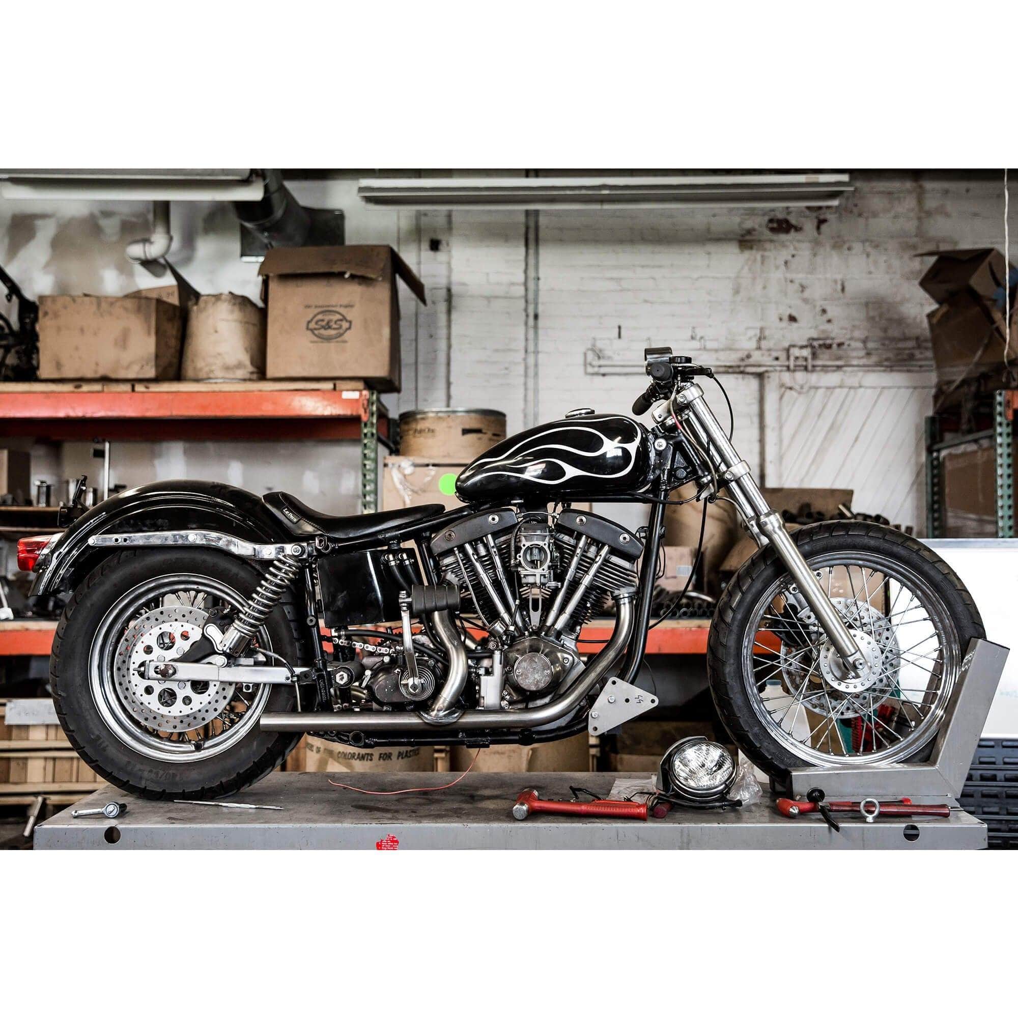 Iron Growl 2-into-1 Exhaust Header For 1970-1984 Harley Shovelhead – Update Pipes