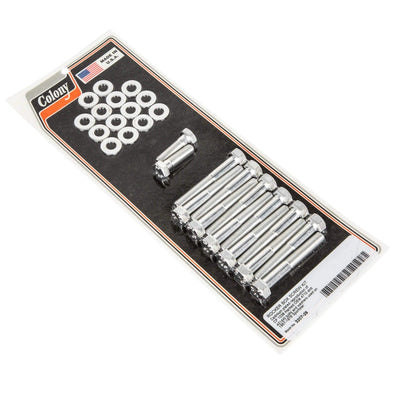 Colony #3207-28 Rocker Box Screw Kit 1957 - 1976 Harley-Davidson Sportster - CAD Plated