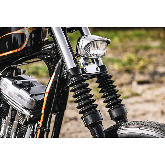 Universal Fork Boot Gaiter Set for 39mm Front Forks - Harley Sportster XL FX etc