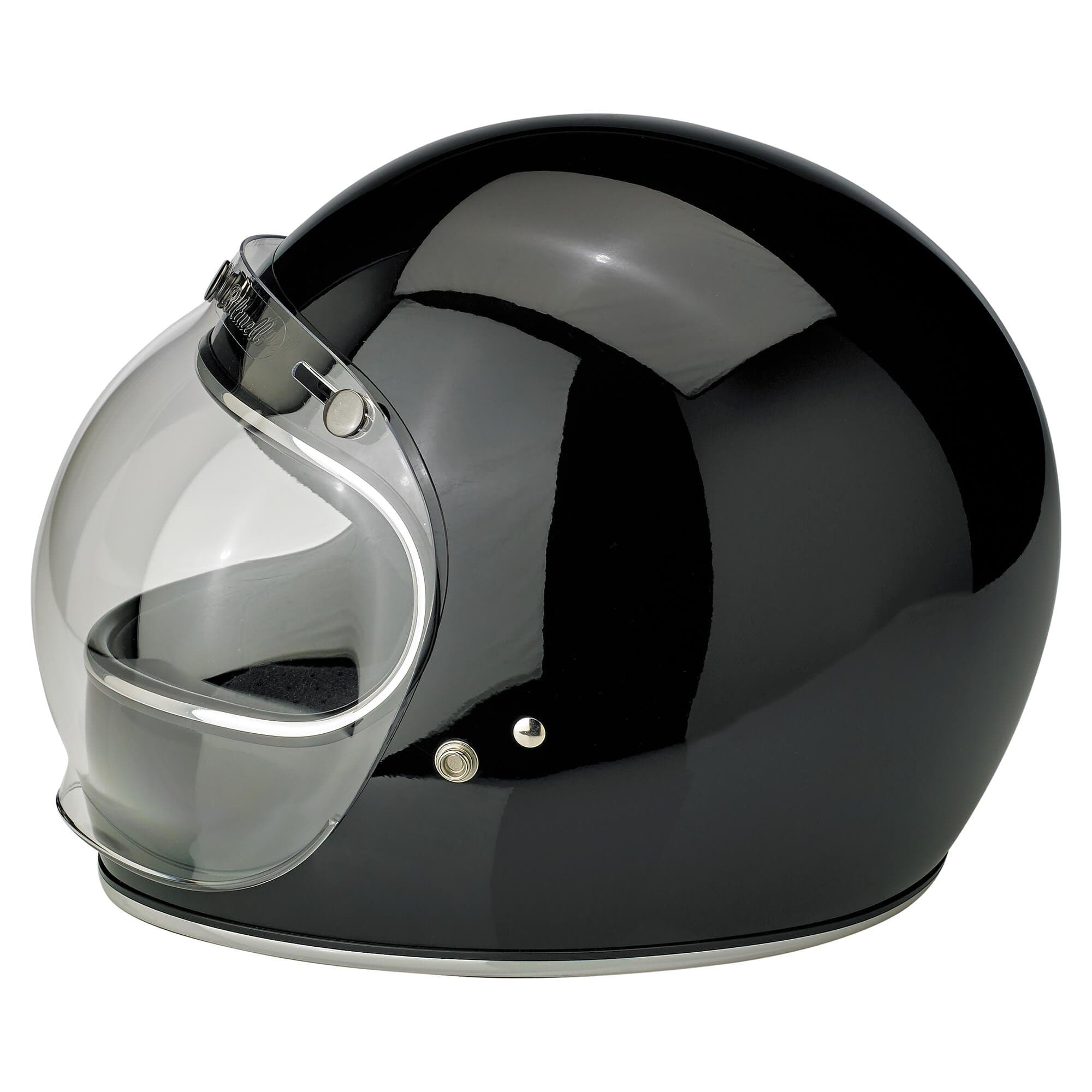 Biltwell Schermo Moto Bubble Shield Giallo, Anti-appannamento, Antigraffio, Protezione UV, Per Caschi Con 3 Pressioni