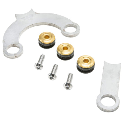 Rubber Mount Bracket Kit for Lowbrow Oil Tanks - for 500 / 650 c.c. unit Triumph Motorcycles - Brass Washers