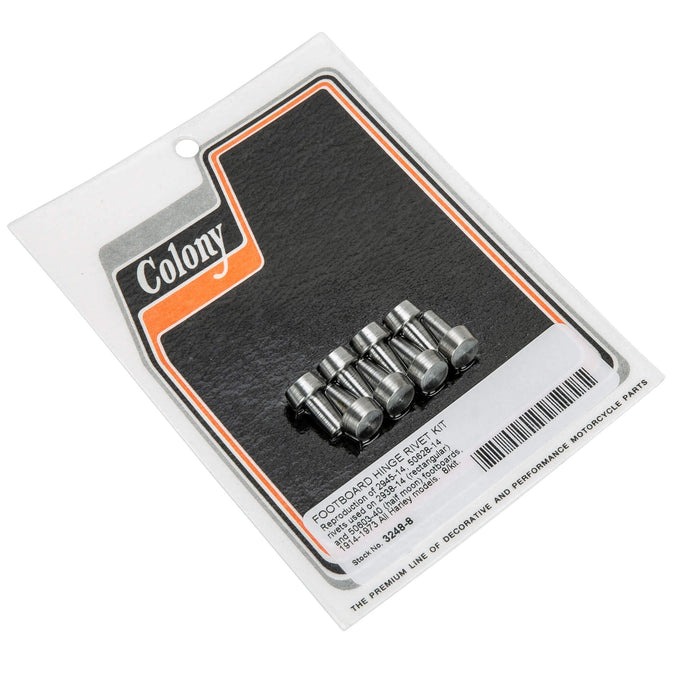 Colony Machine #3248-8 Footboard Hinge Rivet Kit 1914-1973 Harley ...