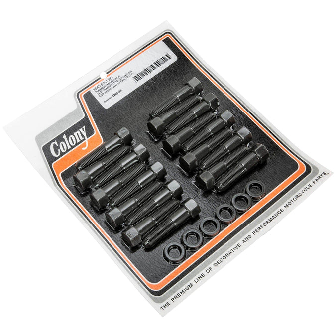 #3260-36 Head Bolt Set Early 1930 Harley-Davidson VL Models - Parkerized