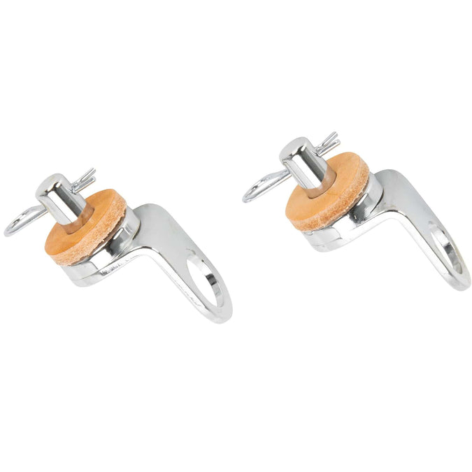 Chrome Solo Seat Bolt-On Spring Mounts for Harley-Davidson Swingarm Frames 1958 - 1985