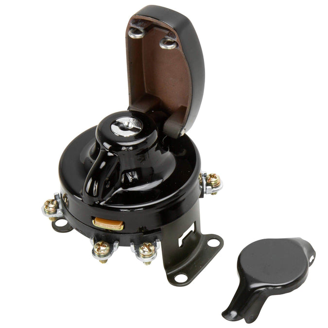 5 Post Ignition Key Switch Replaces Harley-Davidson OEM # 71500-36T - Black Bezel