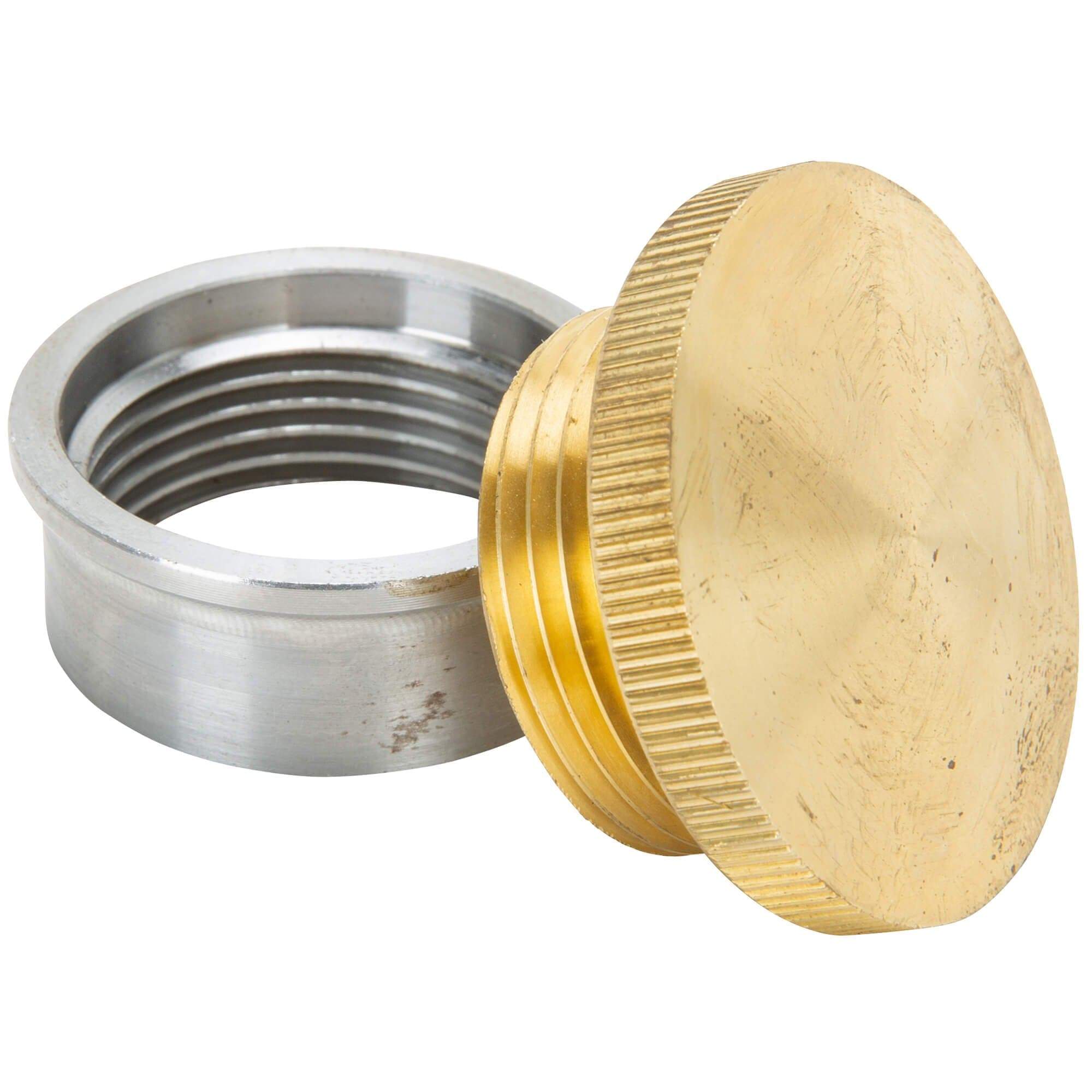 Lowbrow Customs Brass Gas / Oil Filler Cap with Weld-In Steel Bung ...