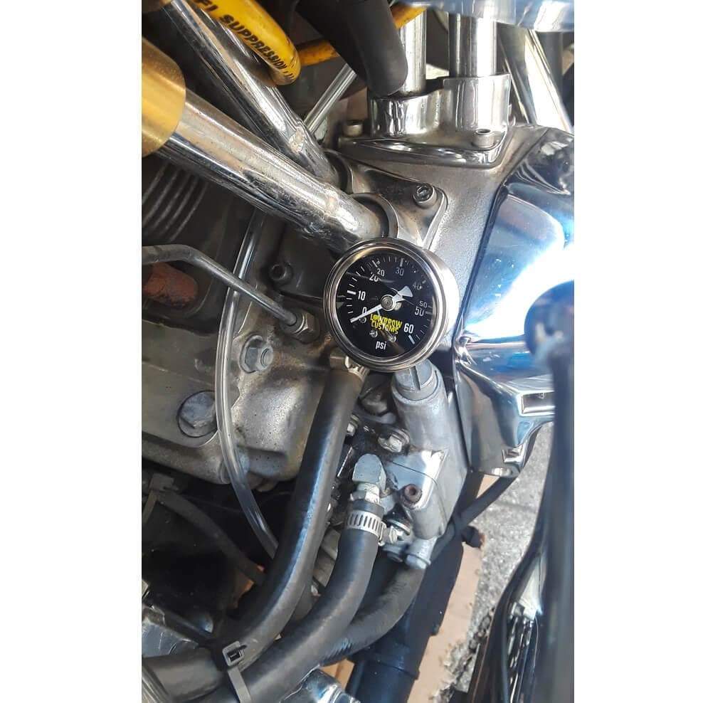 Harley-Davidson Custom Parts Oil Hose Pressure Gauge | Baboon - Foto 11