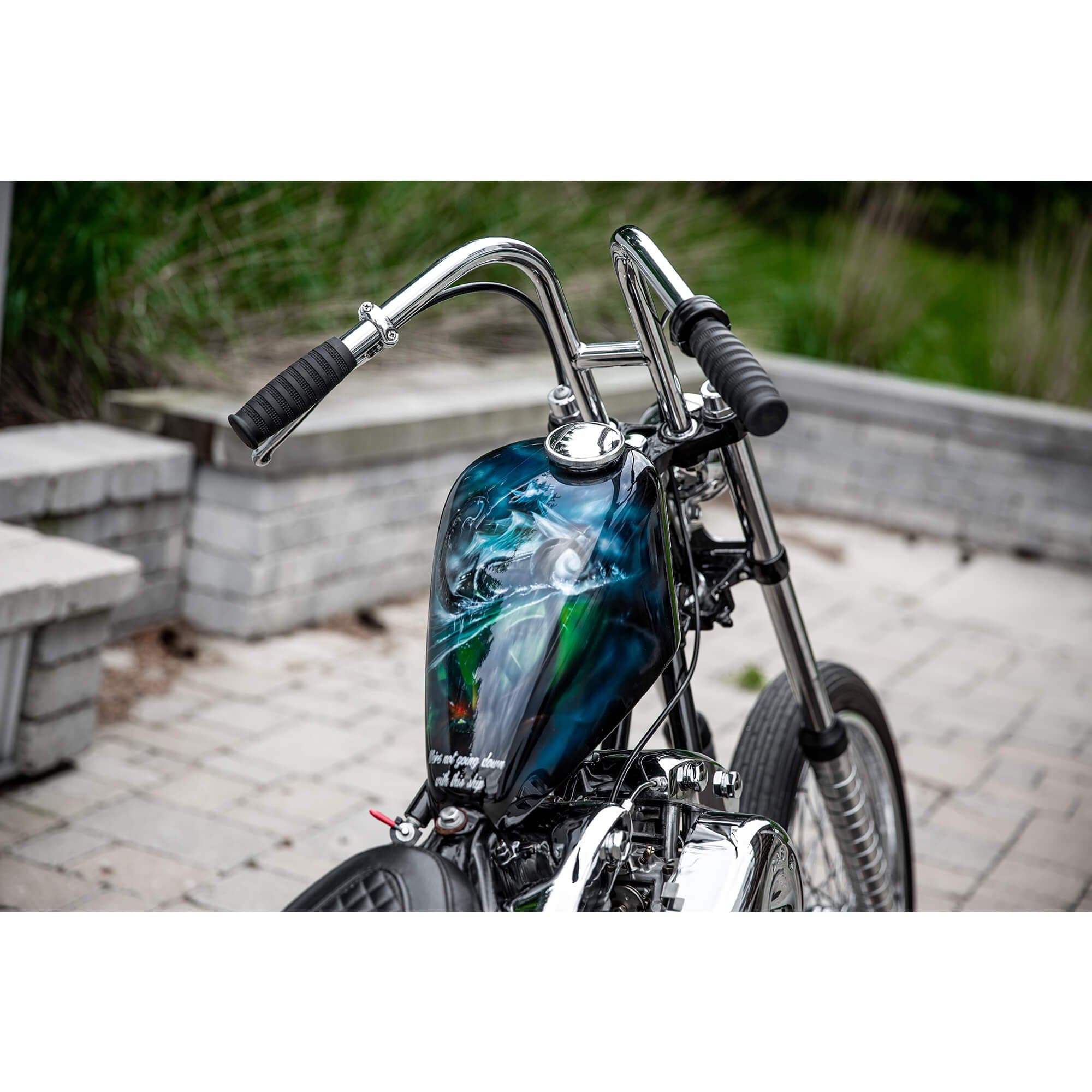 Chopper Rabbit Lowbrow Customs Narrow Rabbit Ears Handlebars - 1 inch - Chrome