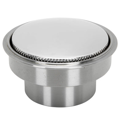 Custom Flush Mount Polished Stainless Steel Pop-Up Gas Cap and Weld In Bung