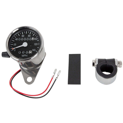 Mini 2:1 ratio Mechanical Speedometer with Trip Meter - 2.4 inch