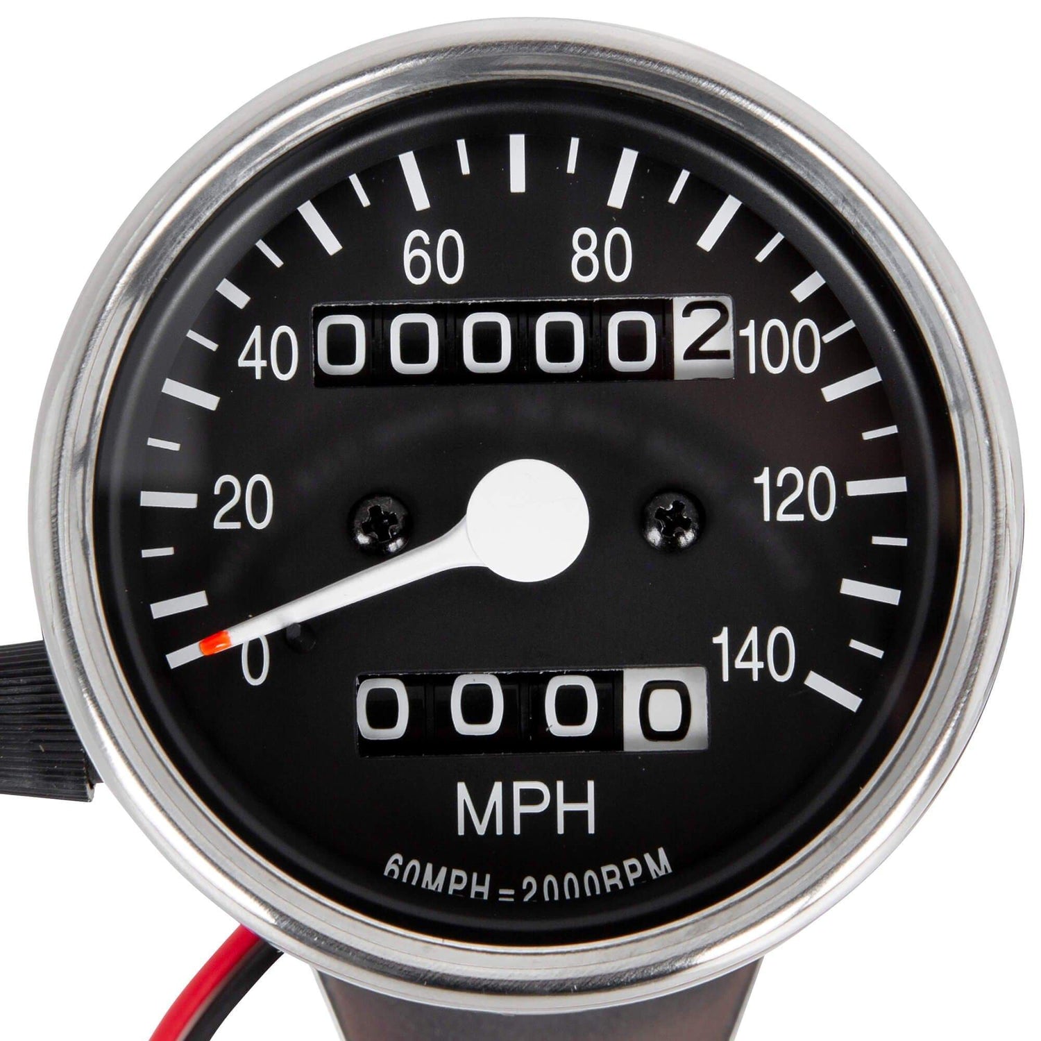 Cycle Standard Mini Electronic Speedometer - 2.4 inch - Black Face ...