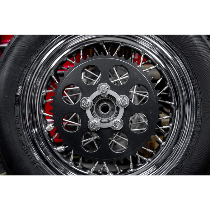 Locking Tab Washer for Harley-Davidson Rear Wheel Pulley / Sprocket - Tumbled Stainless