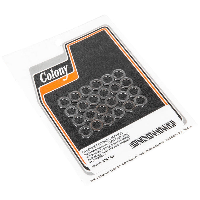 #3342-24 Grease Fitting Washers Harley-Davidson OEM# 6300 - Parkerized
