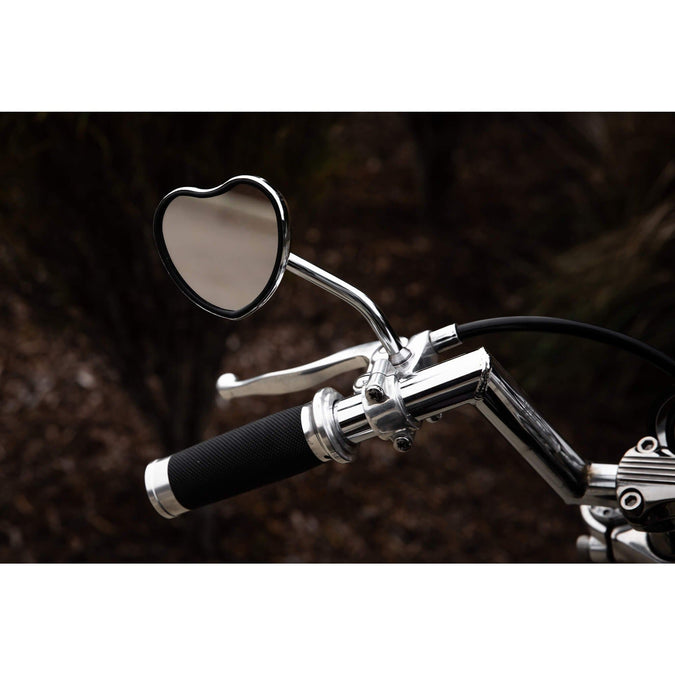Heartthrob Motorcycle Mirror - Perch Mount - Chrome