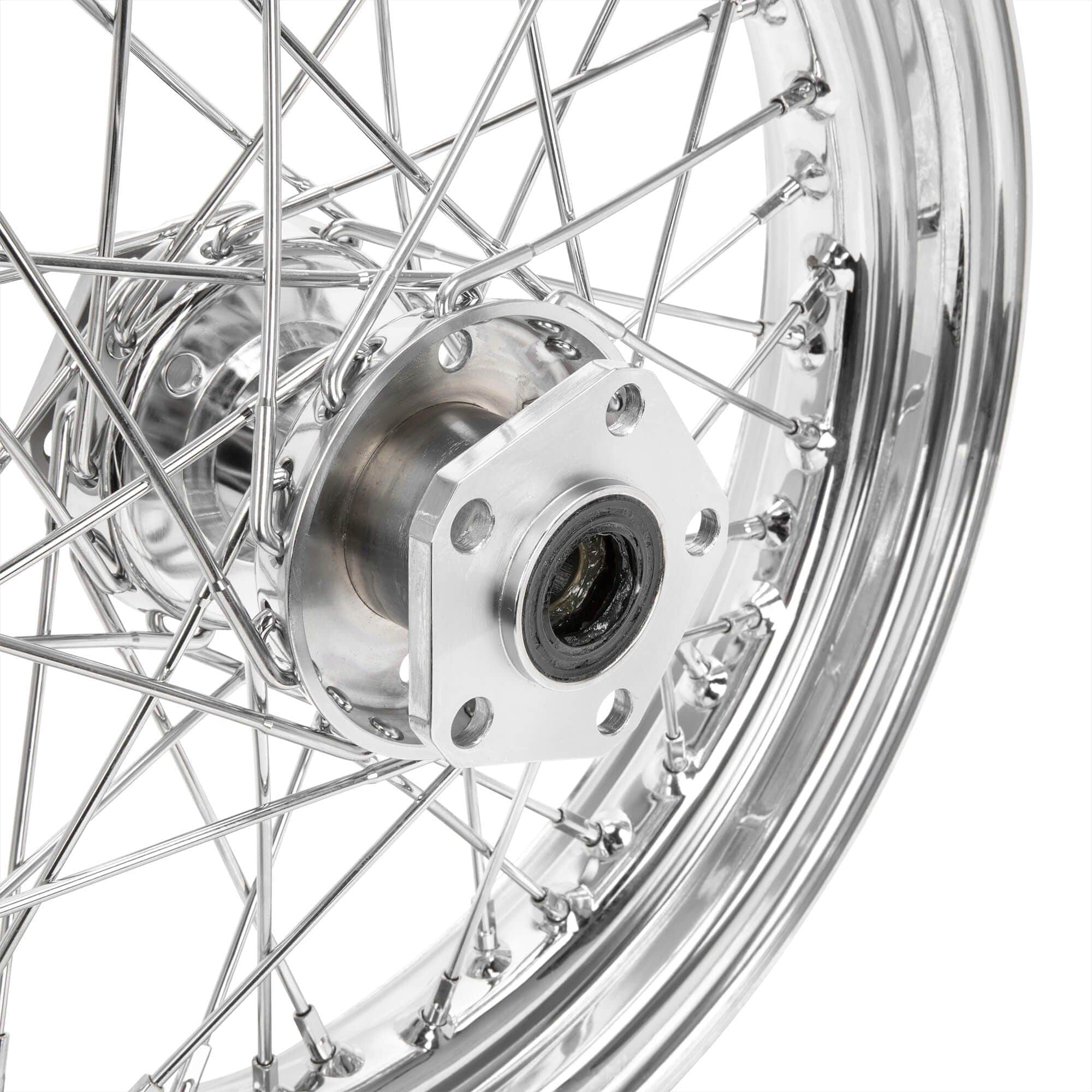 16in Rear Wheel Mid-Usa 16 x 3.00 Chrome Complete Rear Wheel fits all Harley-Davidson ...