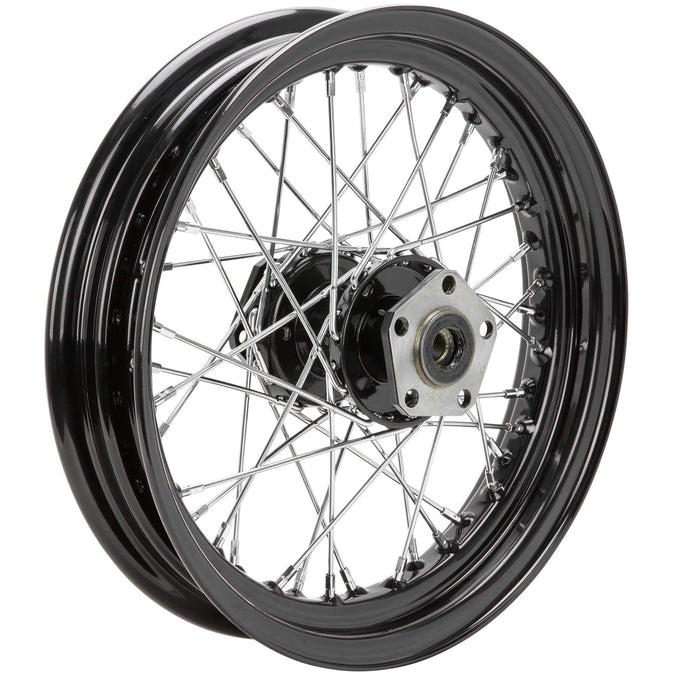 16 x 3.00 Black Complete Rear Wheel fits all Harley-Davidson 1979-1999