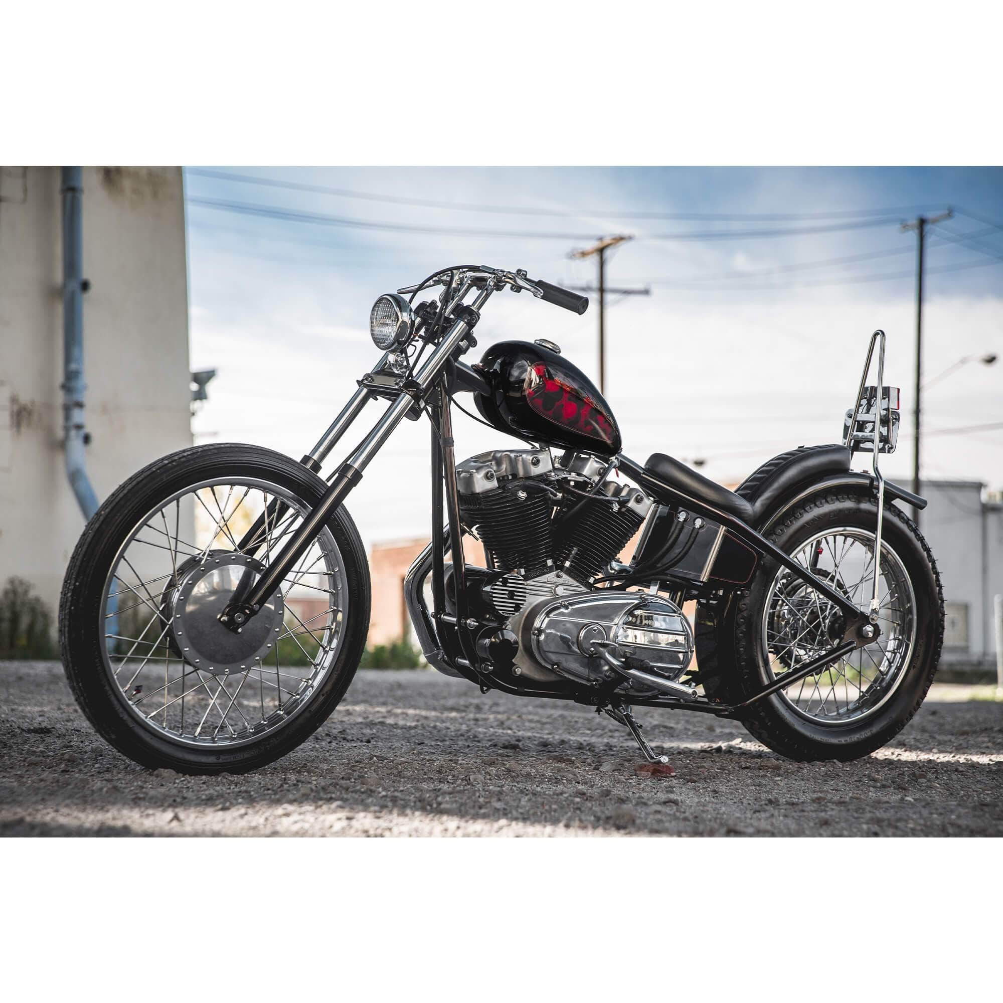 Gasbox Full Rigid Chopper Frame for Harley Ironhead Sportster's - Disc ...