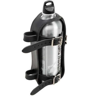 Leather Fuel Reserve Bottle Carrier - Black