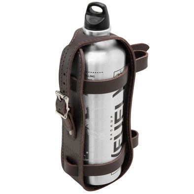 Leather Fuel Reserve Bottle Carrier - Brown