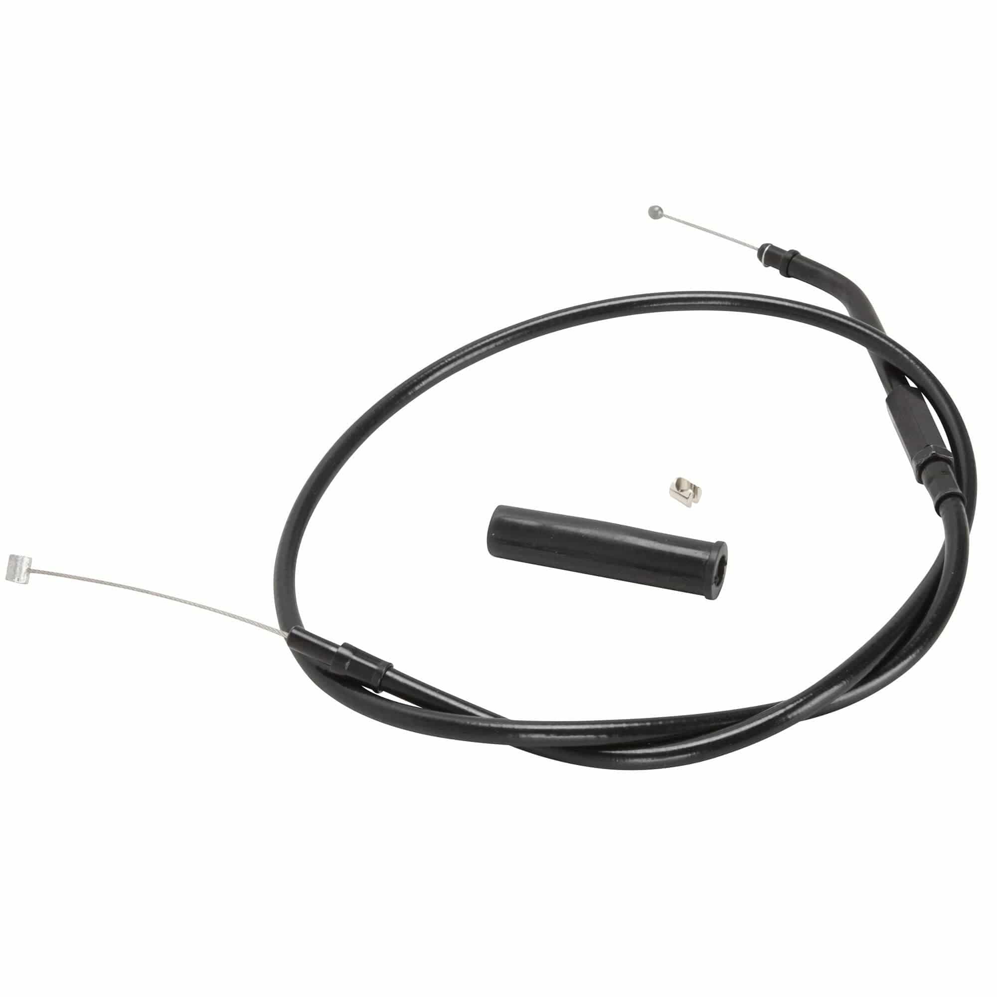thumbnail image 2 of Hill Country Custom Cycles Throttle Cable Set For 1990-1995 Harley Sportster XLH1200 (Black Vinyl) 2 of 5