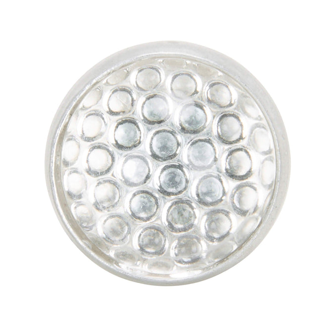 Glass License Plate Round Reflector - Clear