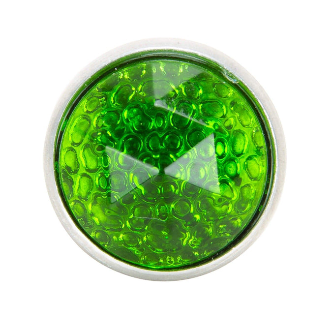Glass License Plate Prism Reflector - Green