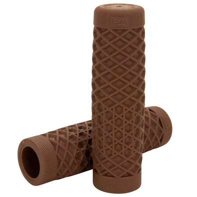 Vans/Cult V-Twin Motorcycle Grips by ODI - Brown - 1 inch