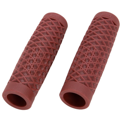 Vans/Cult V-Twin Motorcycle Grips by ODI - Oxblood - 1 inch