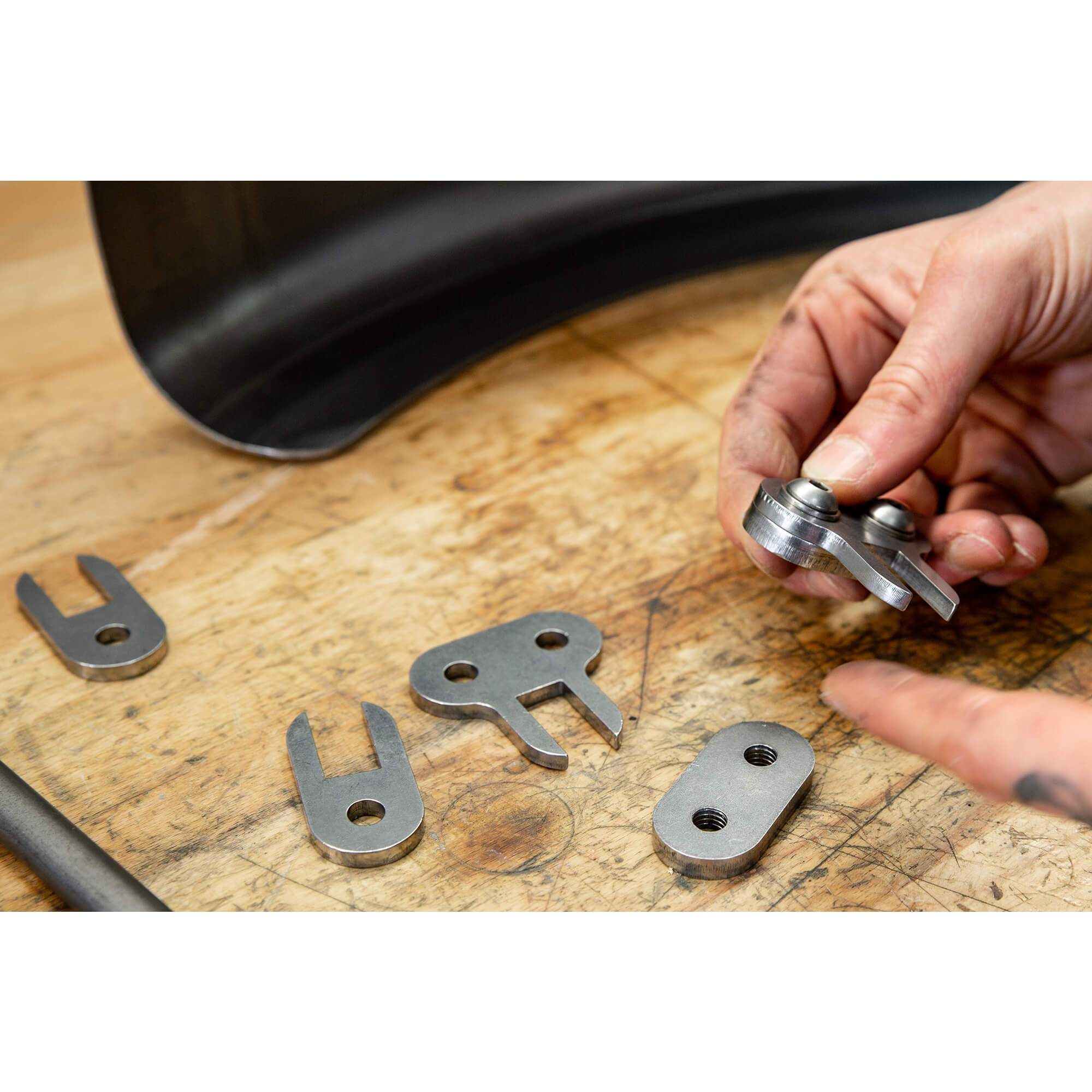 Lowbrow Customs DIY Motorcycle Fender Mounting Strut Kit 2.0