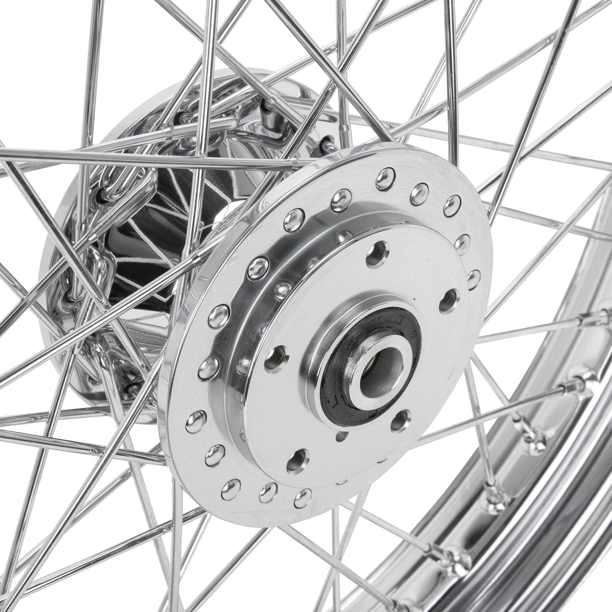 Horror Four Inch Front Rims Mid-Usa 19 x 2.5 Chrome Complete Front Wheel Fits Harley-Davidson ...