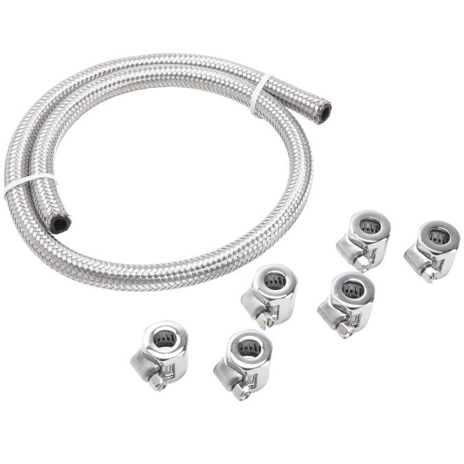 5/16 inch Braided Stainless Fuel Line Kit