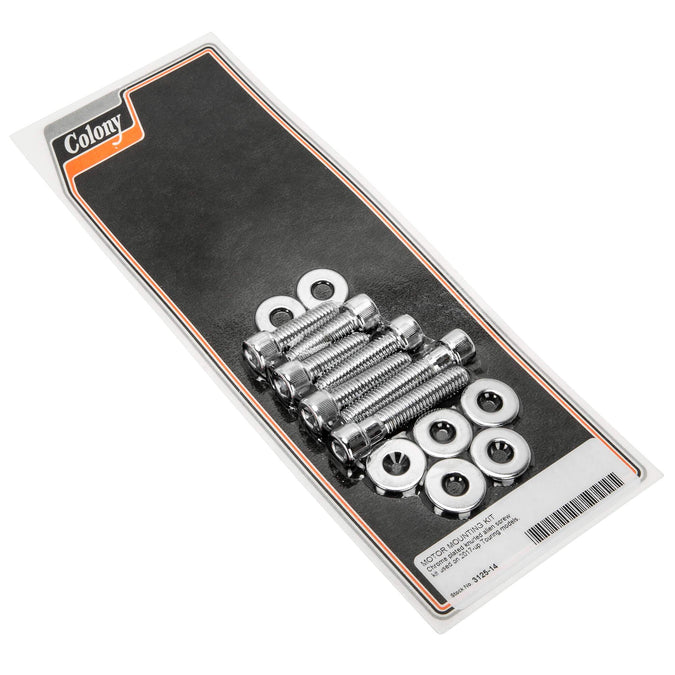 #3125-14 Motor Mounting Kit 2017-Up Harley-Davidson Touring Models - Chrome Plated