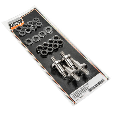#3431-24 Front Rocker Plate Stud Kit 1916-1929 Harley-Davidson - Nickel Plated