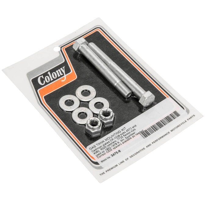 #3475-8 Gas Tank Mount Kit 1952-1978 Harley-Davidson K/KH Sportster - Chrome Plated